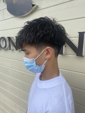 ヘア ロンドン カフェ(HAIR LONDON CAFE) ショート波巻きパーマ