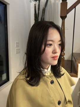 レプリカ(REPLICA +brucke) セミロング外はね