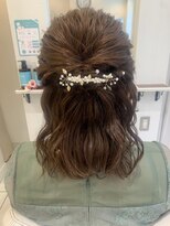 エクリフルール(equri fleur)&nbsp;【目黒】ハーフアップセット #結婚式 #卒業式 #お呼ばれヘア