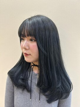 ビューティシモ 川越(Beautissimo) 【板倉花連】*. レイヤー×透け感ネイビー.*