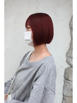 シェミール(CHEMIR) ワインレッド×ボブ【四日市】