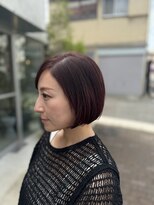ニト(nito)&nbsp;ワインレッドカラー×ショートボブ