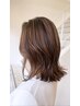 カット+ナチュラルハイライト(1ブリーチ)+フルカラー+トリートメント_￥11000