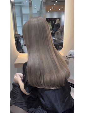 サロンドミルク 新百合ヶ丘店(salon de MiLK) ミルクティーベージュグレージュハイトーンダブルカラー