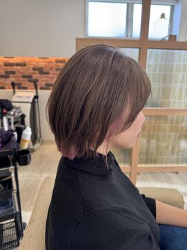 アドラーブル 長岡リップス旭岡店(adorable) 10代20代30代ロングレイヤーインナーカラー小顔丸みボブディ