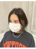 【太田達朗】くびれボブ/インナーカラーミルクティーベージュ