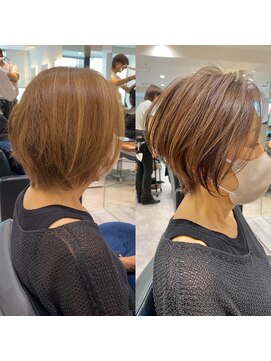 バンプ ギンザ(BUMP GINZA) 30代40代50代絶壁解消白髪ぼかし髪型ハイライト前髪山口