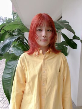 チクロヘアー(Ticro hair) @nkkn15 juicy orange