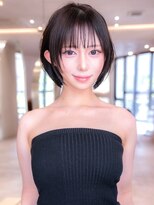 メゾンバイハバナ(maison by HAVANA)&nbsp;20代30代大人かわいい黒髪韓国顔まわりレイヤーボブ