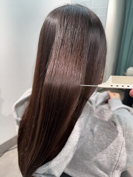 朝ラク艶感ストレートヘア