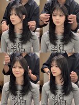 シュガー(Sugar)&nbsp;レイヤーカット/ワンホンヘア/韓国ヘア/顔まわり/大阪/梅田