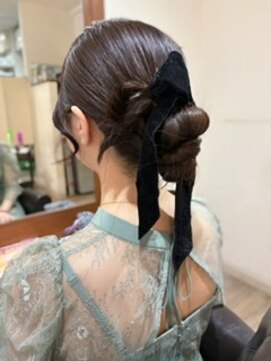 ソワン ドゥ ブレス エルネ 立花店(soin de brace elne) カチモリリボンヘア/ヘアアレンジ