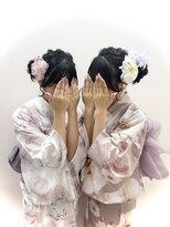 ルート(Ru-t)&nbsp;着付け＋ヘアセット(サイドお団子)