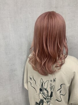 トリコ(ToricO) ホワイトピンク ピンクベージュ ダブルカラー ブリーチカラー