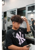リッチブランドアンドコー 守口店(Rich Brand&Co)&nbsp;ショートハーパー メンズパーマ バーバー スペインカール