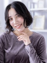 エノア バイ カバーヘア(ENOA by COVERHAIR) 40代秋の前下がりボブ×ダークブラウン