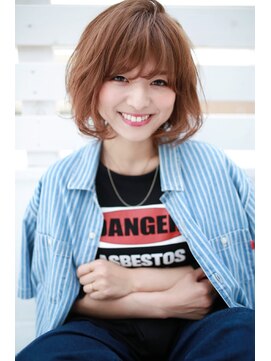 ラフィス ヘアー クラン 広島本通店(La fith hair clan) 【La fith】 ひし形シルエットミディアムスタイル