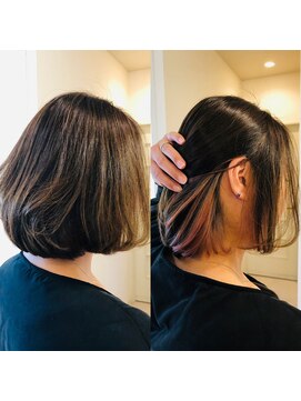 アニスミュゼ(anis musee) インナーカラー×pink