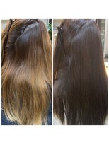 ヘアー メゾン ブレッシング(hair maison blessing)&nbsp;【超難】ブリーチ毛→blessing式縮毛矯正