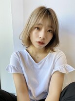 ニューヨークニューヨーク 三宮駅前店(NYNY)&nbsp;ナチュラルボブ☆ミルクティーベージュ