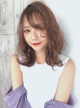 ヘアーメイクガーデン(hair&make garden) ミルクティーブラウン×エアリーボブ