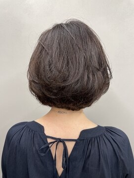 大人女性 ふんわりボリュームの出るひし形ボブ30代40代50代60代 L アルボーテルジェ Art Beaute Rouget のヘアカタログ ホットペッパービューティー