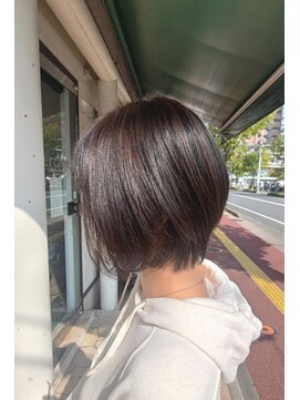 テラス ヘアアンドボタニカル(terrace) ナチュライト×前下がりショートグラボブ/30代40代/姪浜
