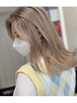 アヴァンス 京橋店(AVANCE) 外国人風ハイトーンカラー！ホワイトベージュ