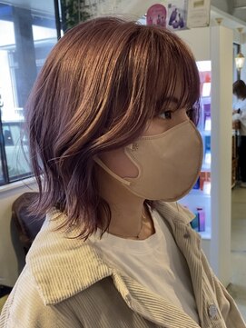 サンバイセライロ 千葉(SAN. by celilo) くびれミディアムピンクベージュ【佐藤詩門】