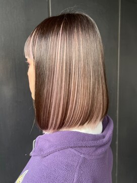 マックス フォー ヘアー(MAX FOR HAIR) 【デザインカラー】綺麗なボブ×高めインナーカラー◎