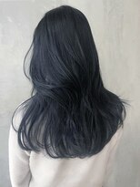 アルバム 渋谷パルコ(ALBUM) ブルーブラックレイヤーカット_グレージュカラーボブ_ba380332