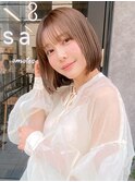 ショートボブ20代30代40代大人可愛い前下がり表参道