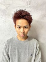 メンズサロンロス(LOSS)&nbsp;スパイキーショート/チェリーレッド