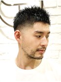 濡れパン/フェード/スパイキーショート/30代/40代