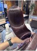 リベルテ銀座　ディープカシスブラウン×髪質改善