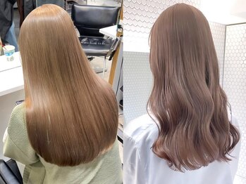 リムレスバイサンク 万代 新潟駅(LIMLESS by cinq)の写真/《*ケアブリーチを使用し髪へのダメージ90%カット*》「毎回ブリーチをしたい！」そんな思いのある方は必見*