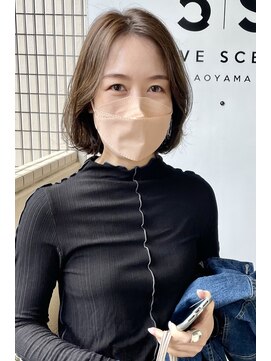 ファイブシーン アオヤマ(5SCENE AOYAMA) 切りっぱなしボブミニボブパーマくびれボブ外ハネボブブリーチ