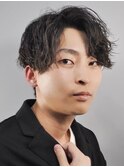 爽やか系ツイスパマッシュ/マッシュパーマ/ハイライト/ウルフ