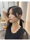 大人可愛い20代30代40代小顔後れ毛顔周りくびれレイヤーカット
