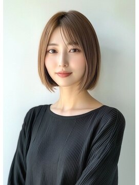 ライズ ネックス ザ サロン 渋谷(LIZE nex the salon) 小顔ボブ＃渋谷駅＃韓国#髪質改善#トリートメント