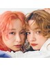 【超☆得ブリーチコース】カット＋傷みにくいブリーチ＋オンカラー＋補修トリ