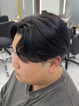 ジュイル シブヤ(JEWIL SHIBUYA) ネイビーブルー、メッシュ、メンズ