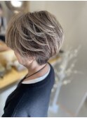 白髪ぼかしのバレイヤージュ