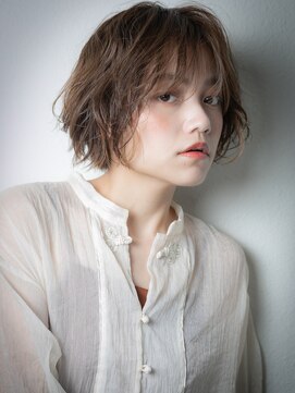 カバーヘアアンドスパ ブリス 浦和(COVER HAIR&SPA bliss) 細めハイライト伸ばしかけひし形小顔ショートボブu浦和20代30代