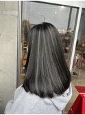 20代30代40代ナチュラルハイライト立体感アッシュベージュ
