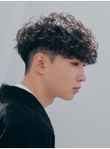 プードルパーマ海外風ヘアスペインカール外国人風パーマフェード