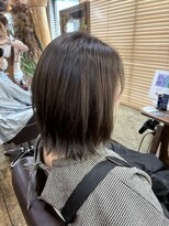 ロッソバイアルター 鎌取(ROSSO by aL-ter)&nbsp;ミニウルフ/デジタルパーマ/チェリーブラウン[おゆみ野/鎌取]