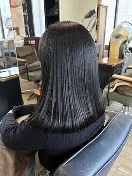 暗髪透明感◎ブルーブラック