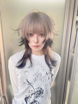 アールイーバイインク 渋谷(Re. by INK.) ウルフカット/ハイトーン/ミディアムウルフ/ハッシュカット