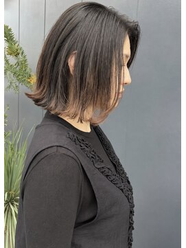 エムサロン(emu salon) 切りっぱなし/白髪染め/大人/40代